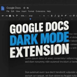 google docs dark mode extension