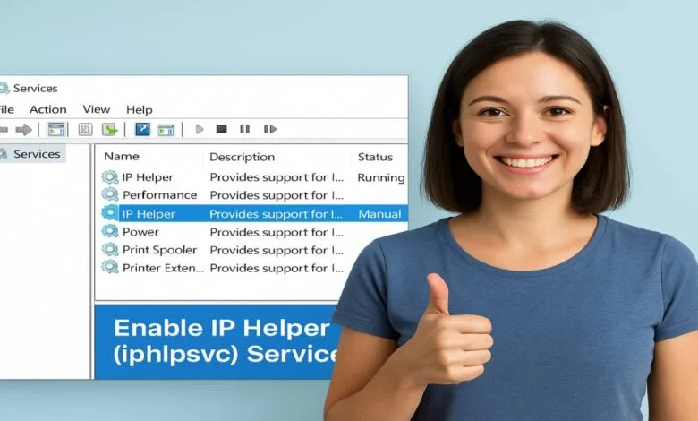 enable iphlpsvc