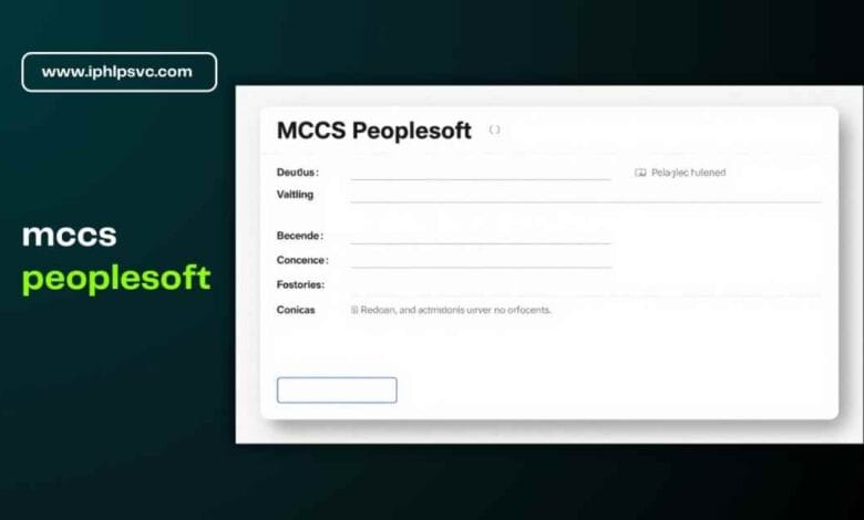 mccs peoplesoft