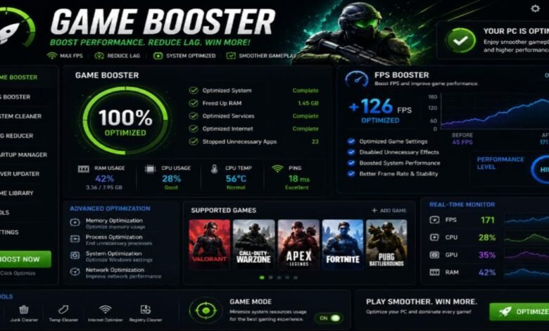 Game Booster and FPS Booster Improve Your Gaming Performance