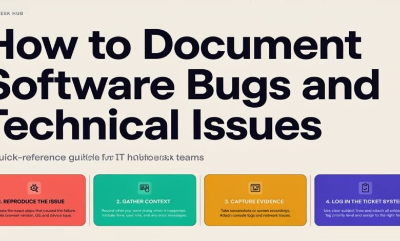 How to Document Software Bugs and Technical Issues Clearly for IT Helpdesk Teams